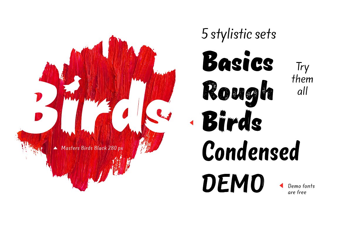 TT Masters Birds Bold Font preview