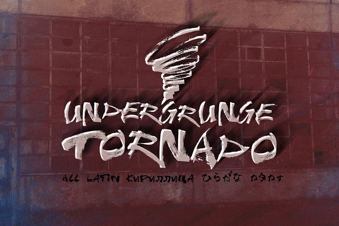 Undergrunge Tornado Font preview