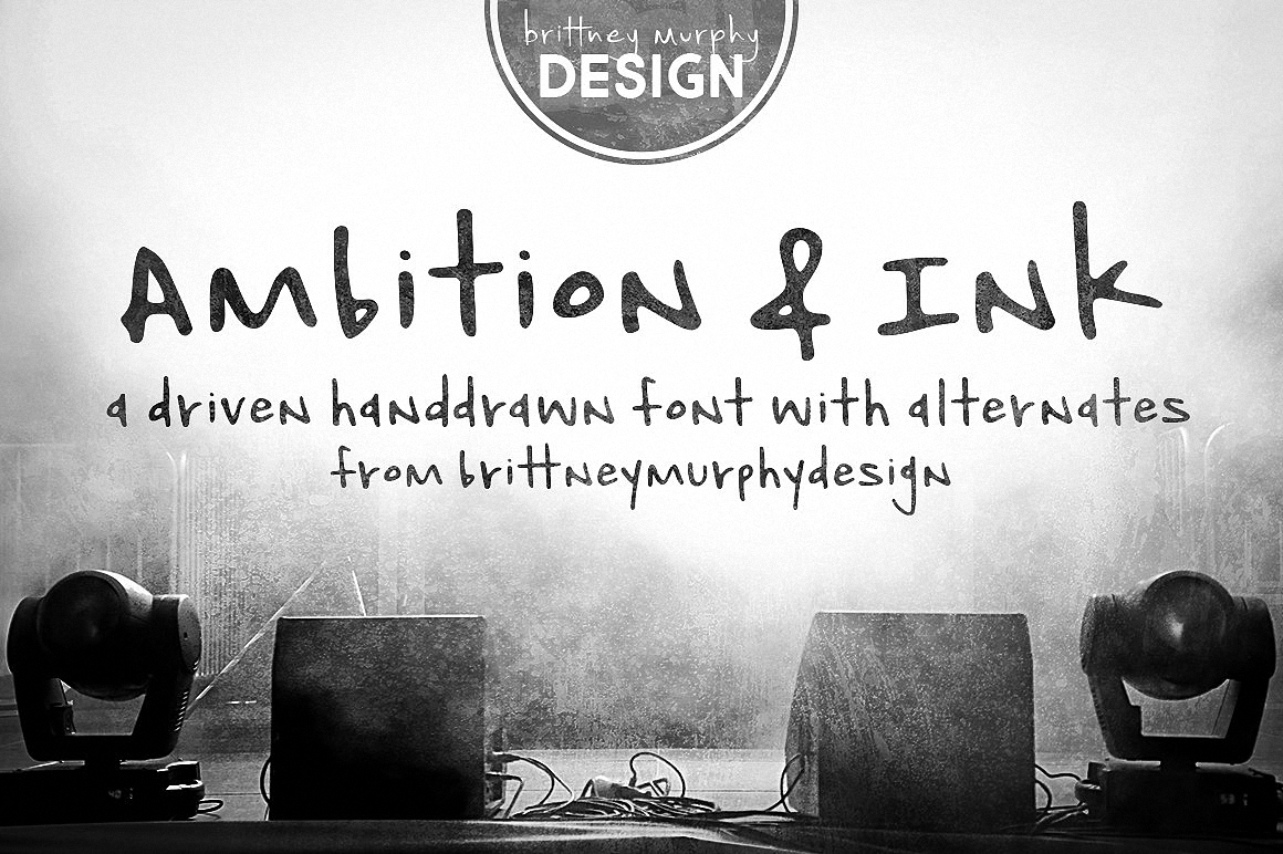 Ambition & Ink Font preview