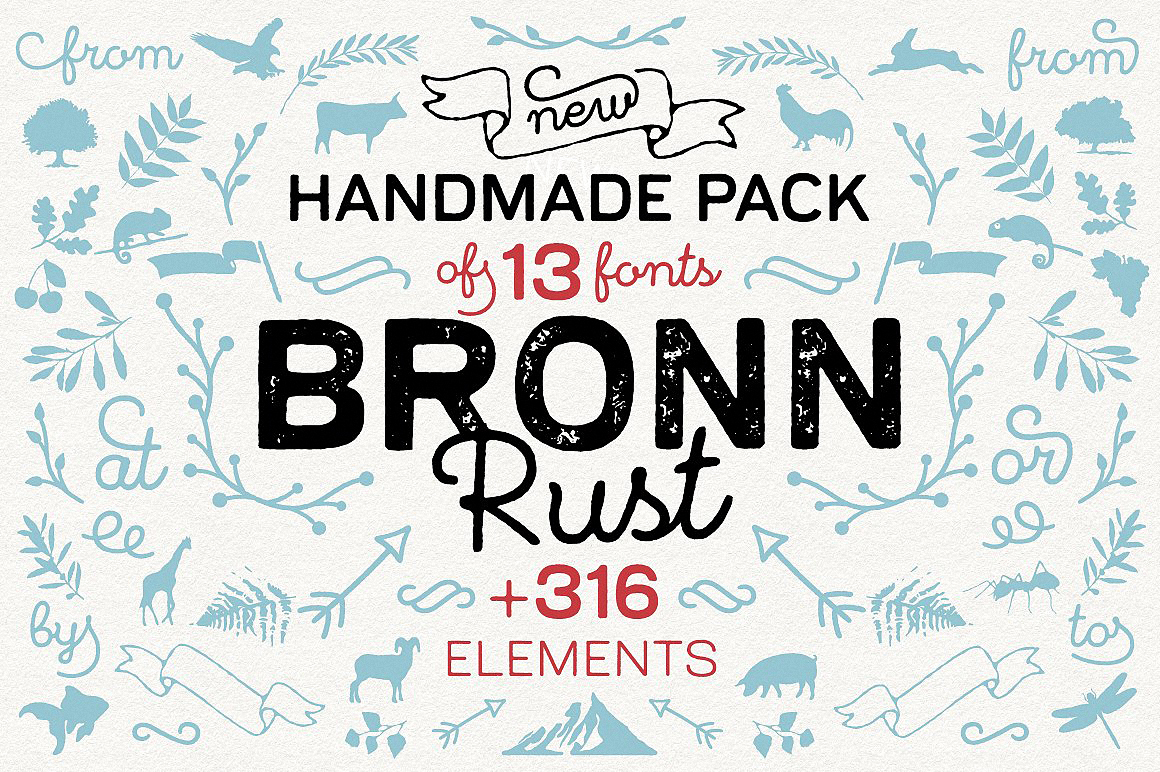 Bronn Rust Font preview