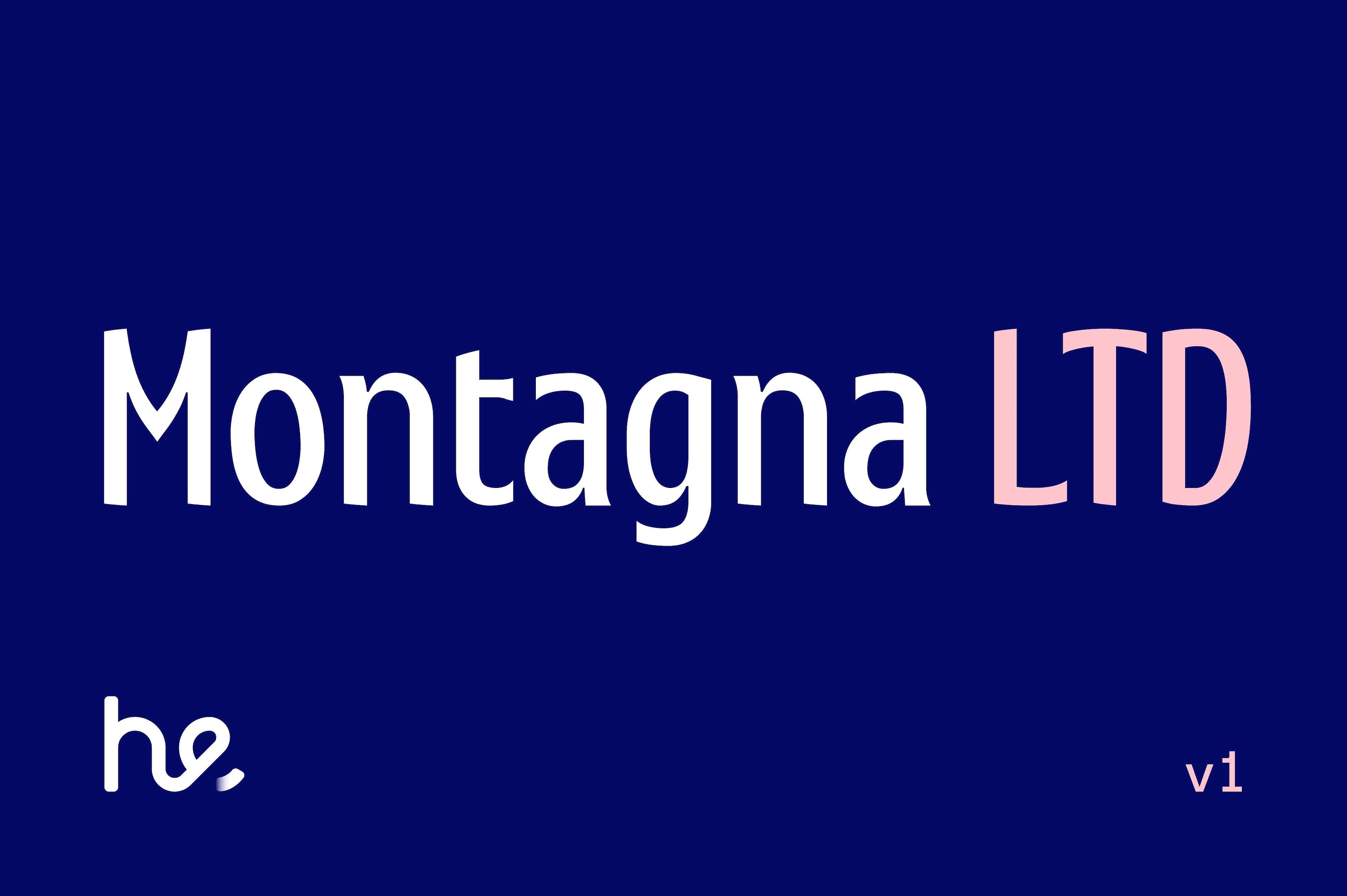Montagna LTD Font preview