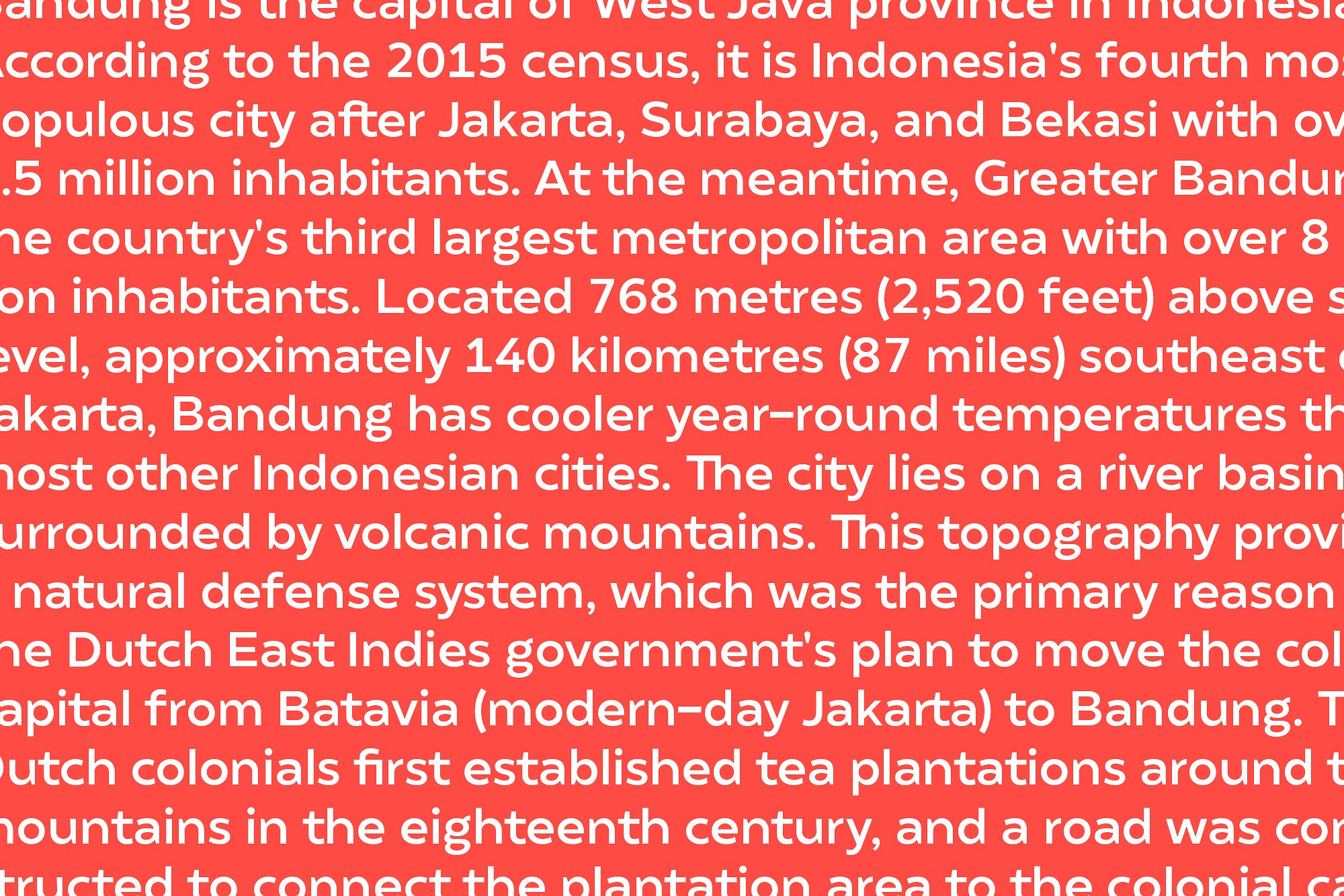 Matahari Extended 700 ExtBold Font preview