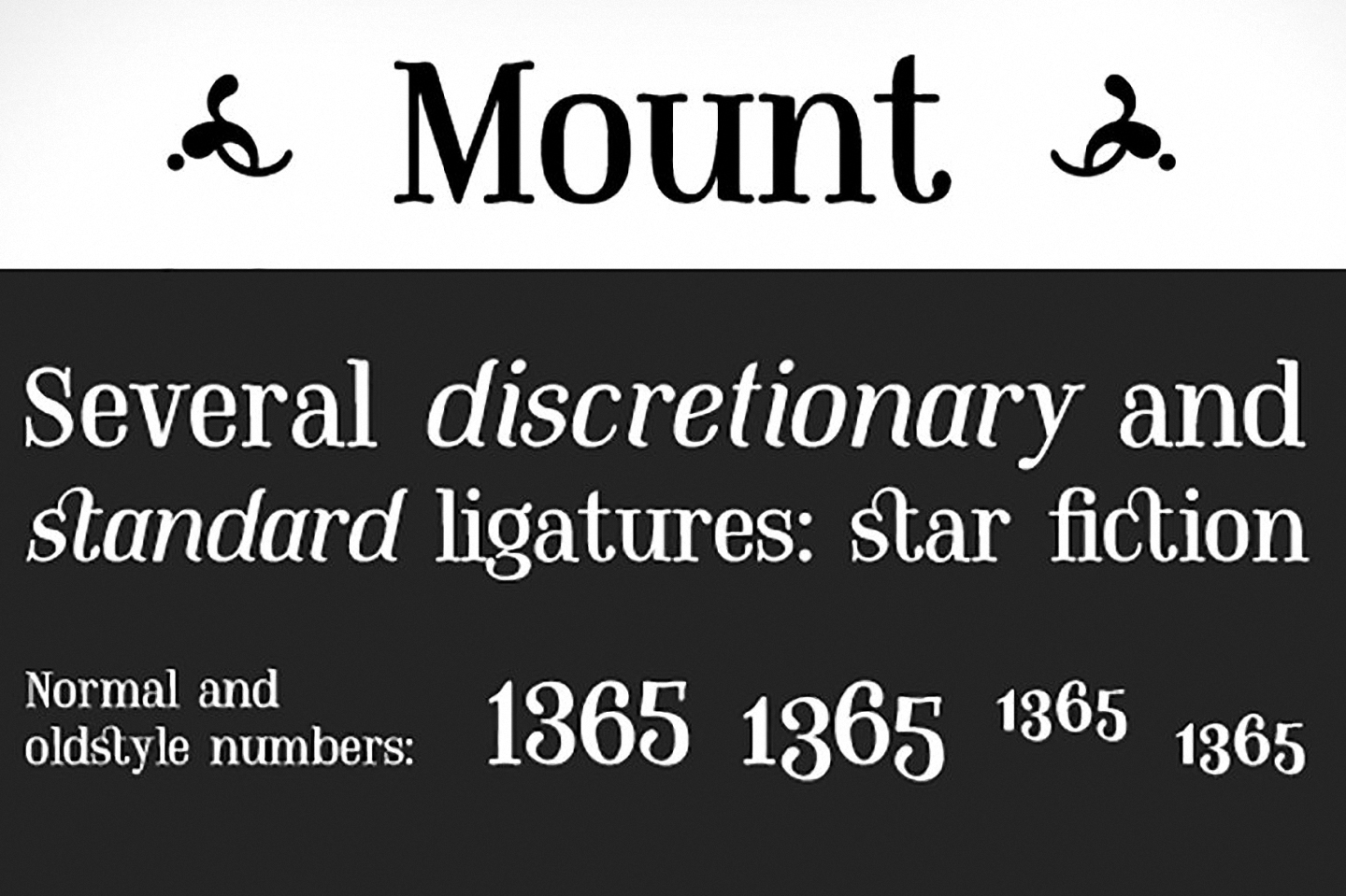 Mount Italic Font preview