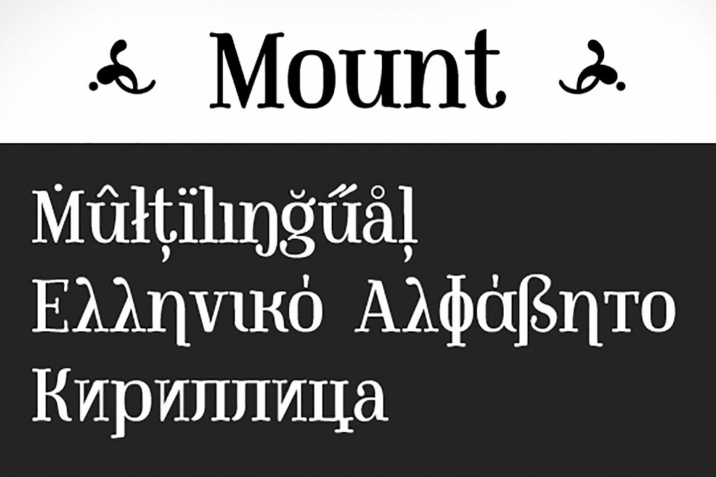 Mount Regular Font preview