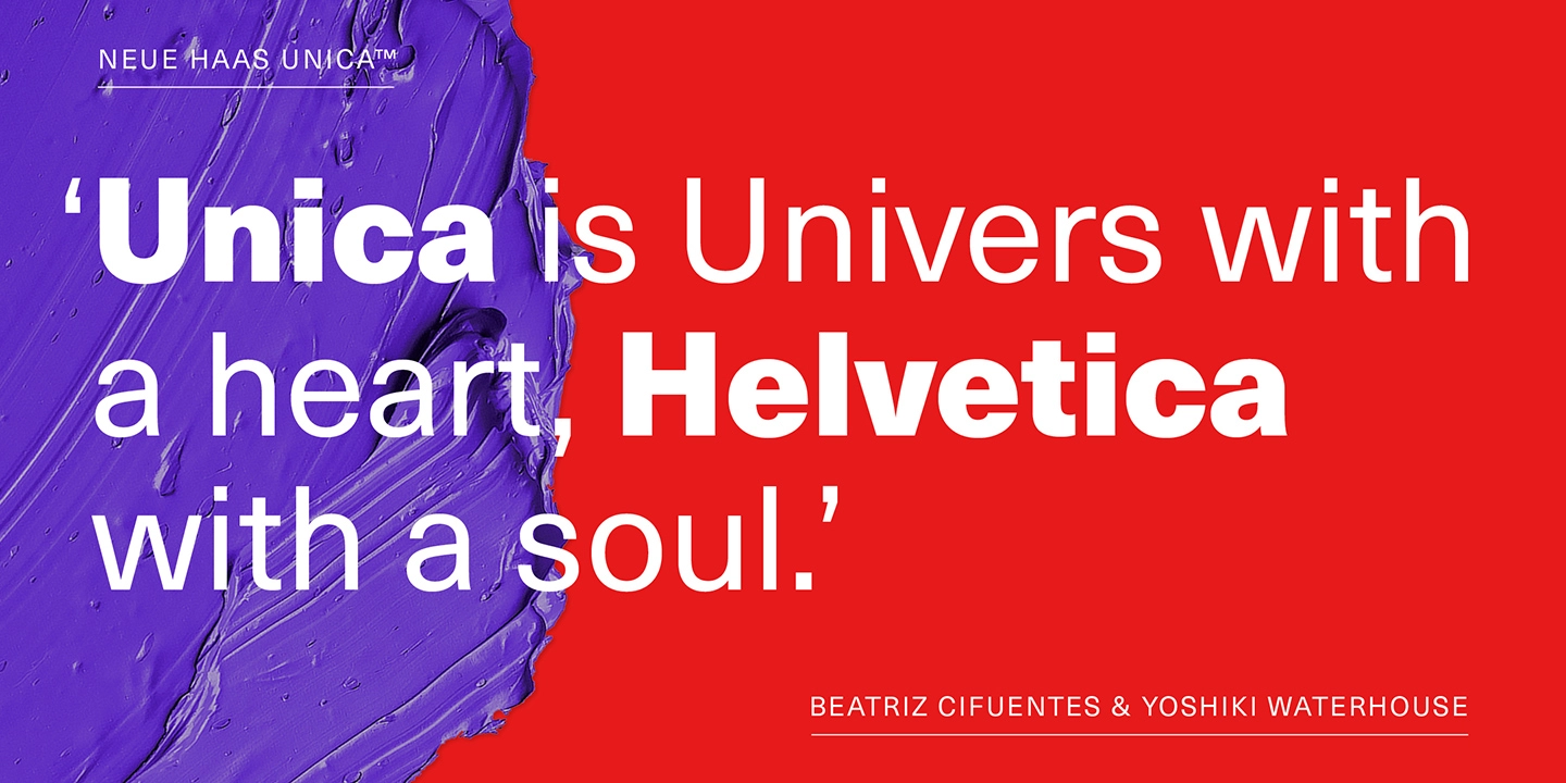 Neue Haas Unica Bold Font preview