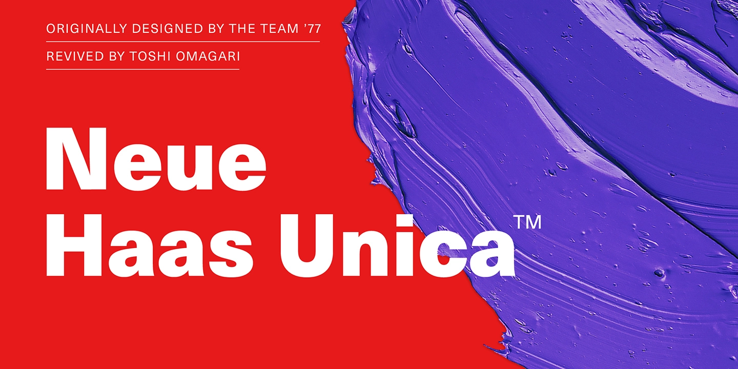 Neue Haas Unica Font preview