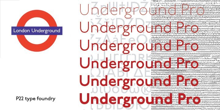 P22 Underground Pro Font preview