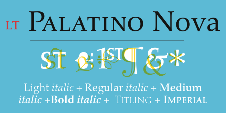 Palatino Nova Font preview