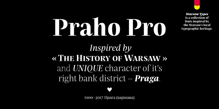 Praho Pro Thin Font preview