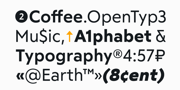 RF Tone SemiBold Font preview