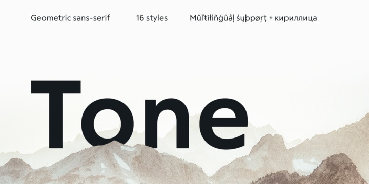 RF Tone SemiBold Font preview
