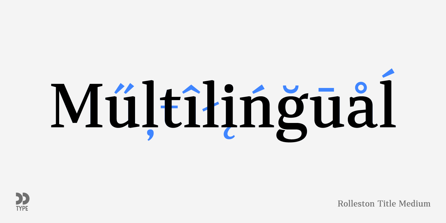Rolleston Title SemiBold Italic Font preview