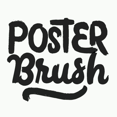 Poster Brush Font preview