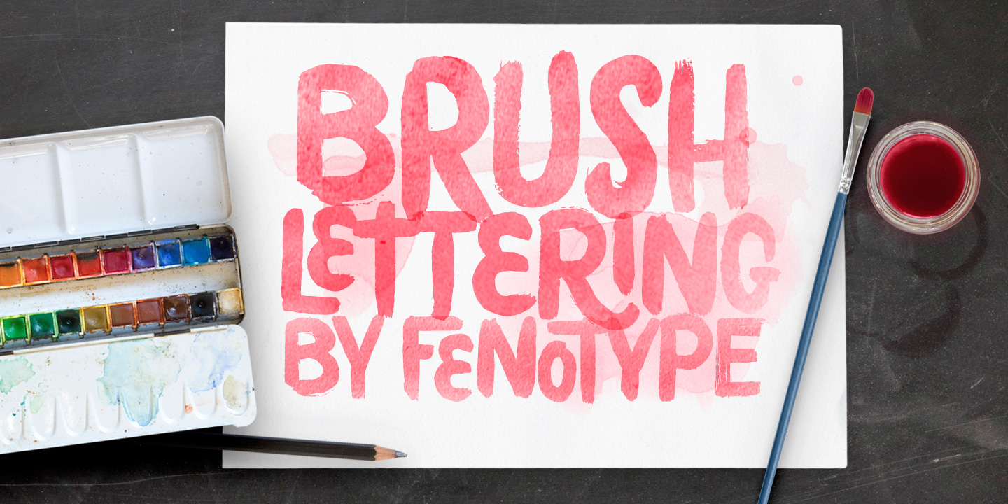 Poster Brush Brush Swashes Font preview