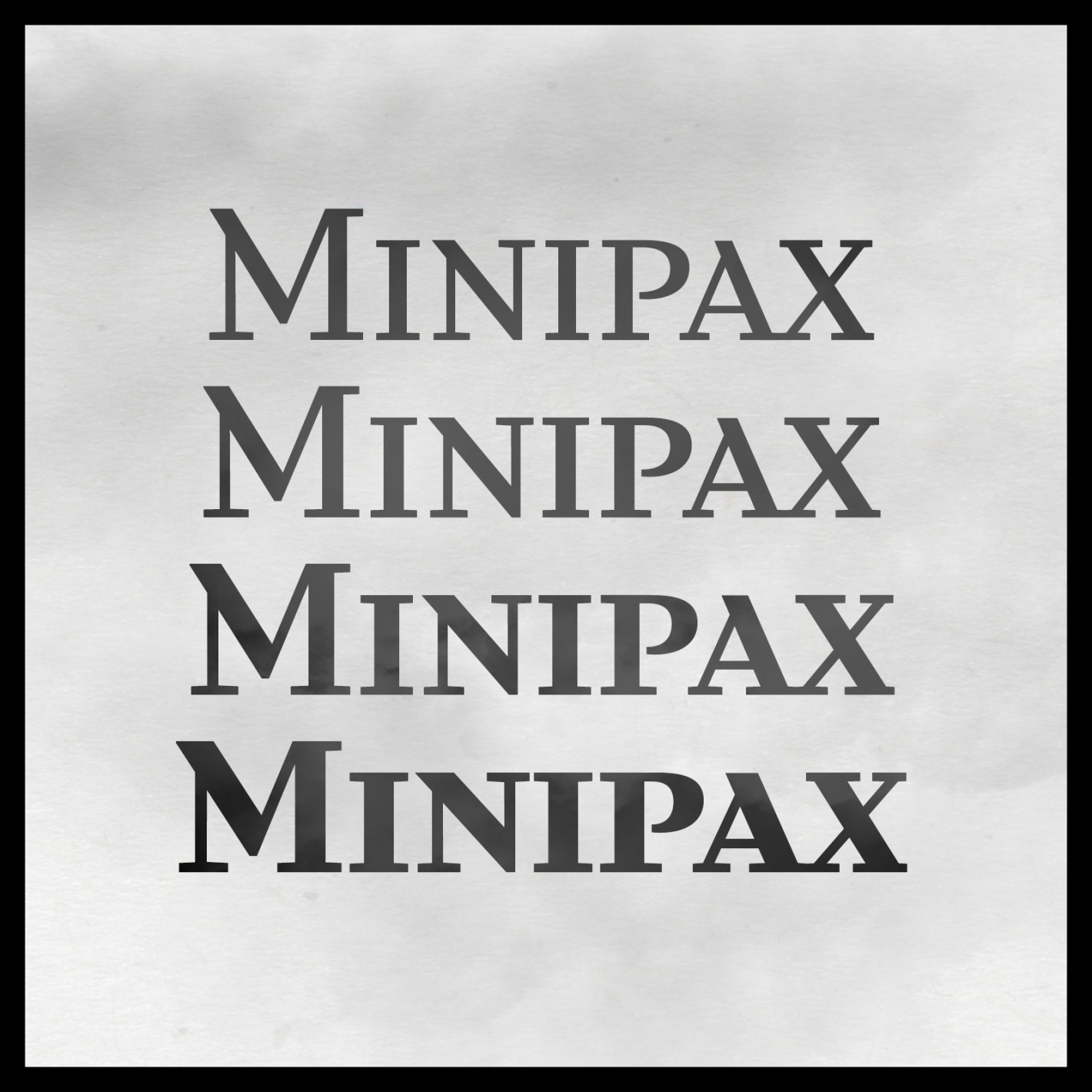 MINIPAX Font preview
