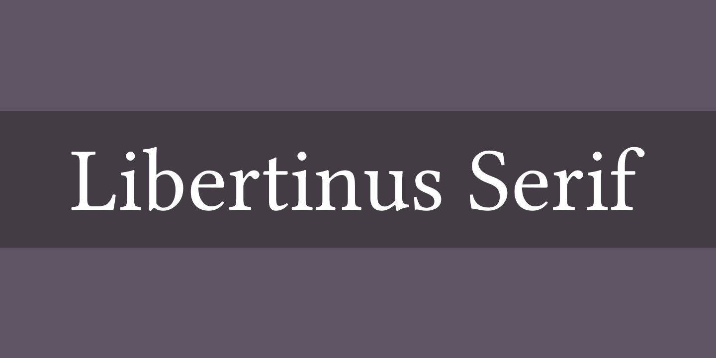 LIBERTINUS Font preview