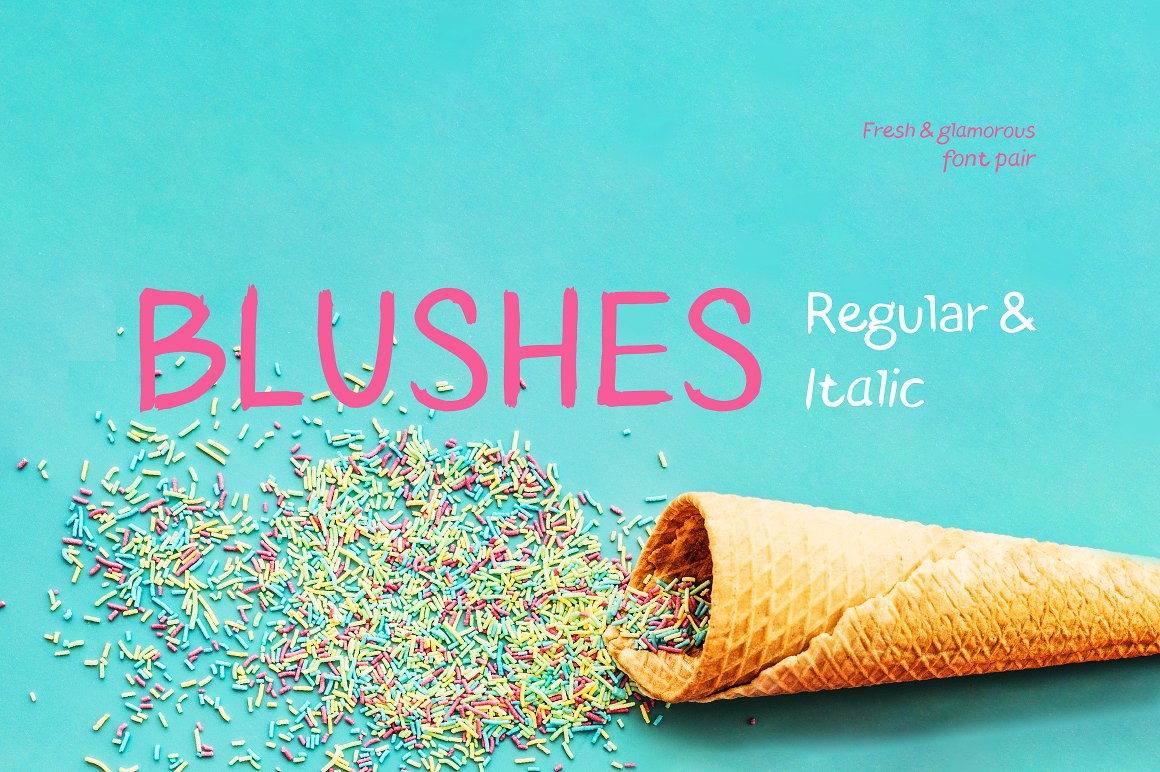 Blushes Regular Font preview