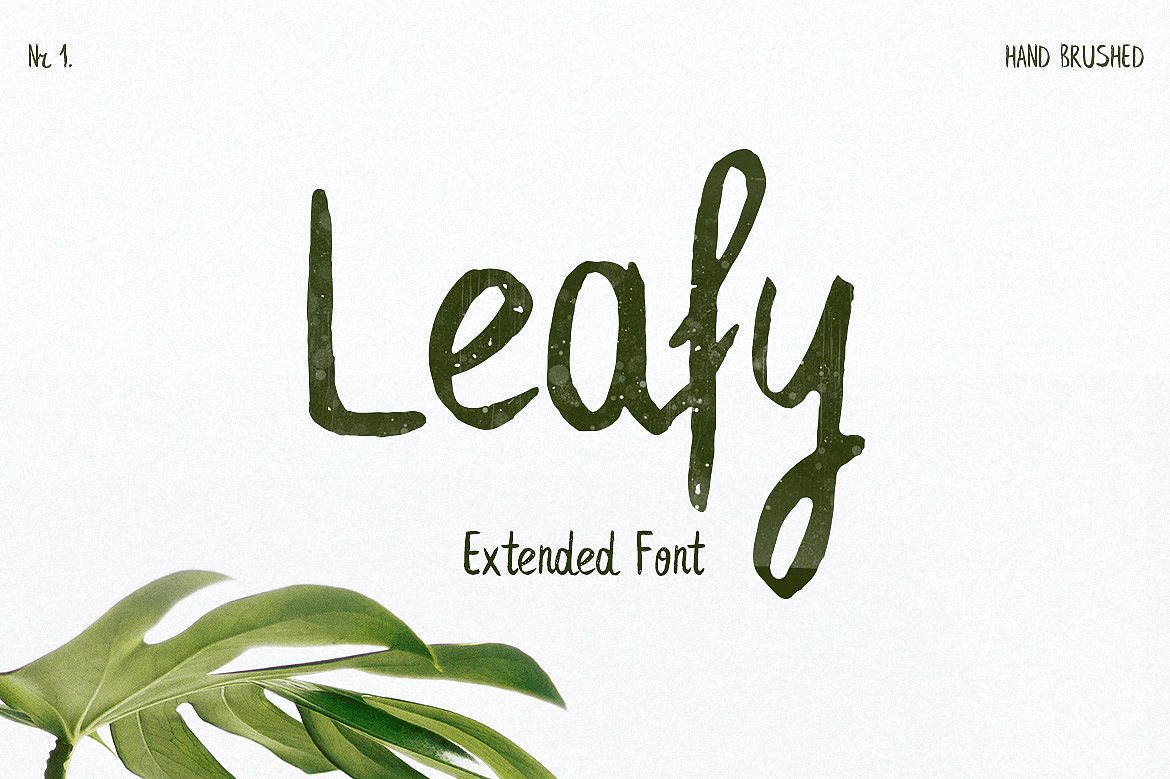 Leafy Extended Font preview