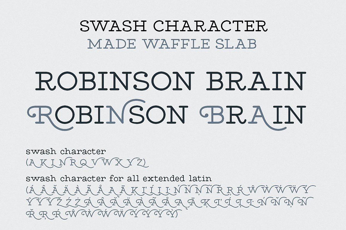 MADE Waffle  Slab Font preview