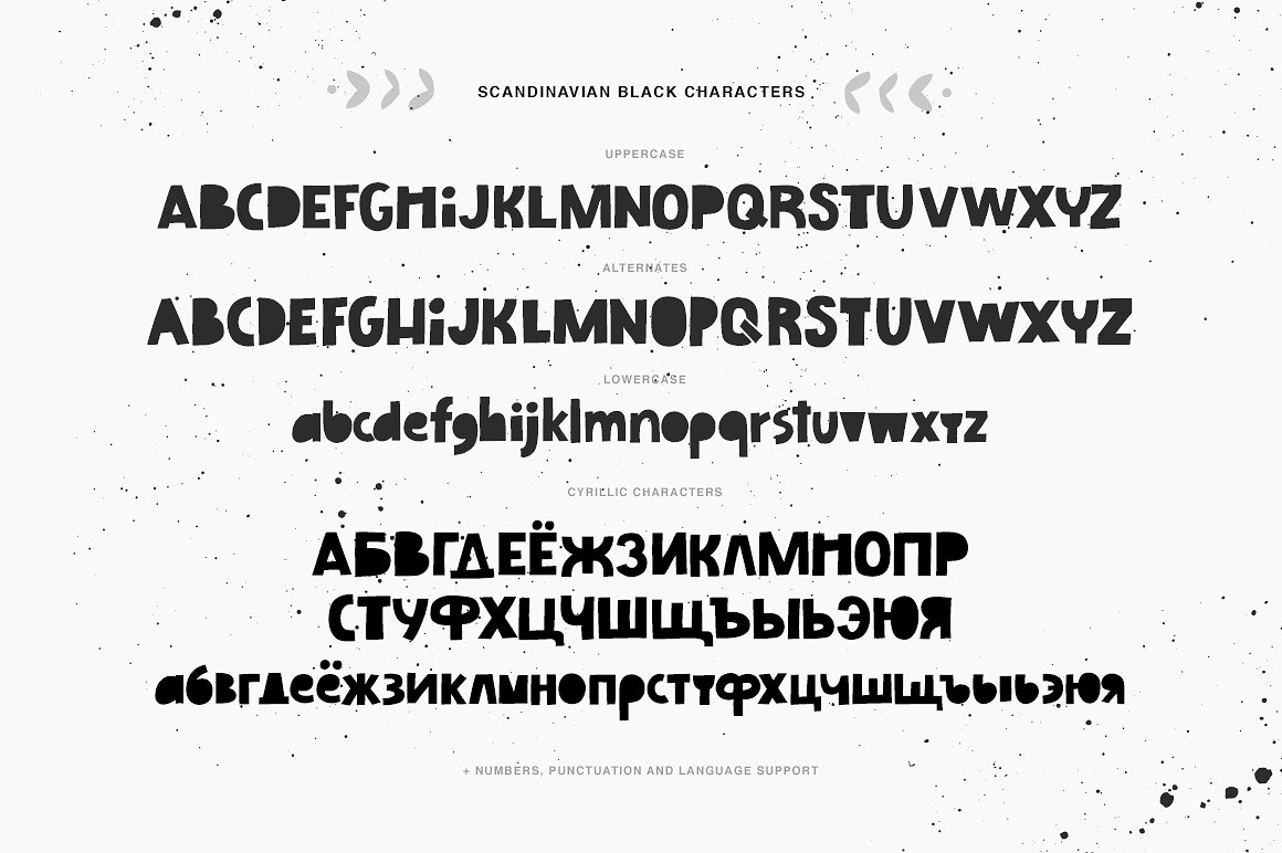 Scandinavian Black Font preview