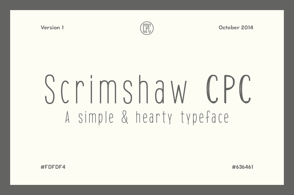 Scrimshaw  Font preview