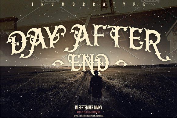 Day After End Font preview