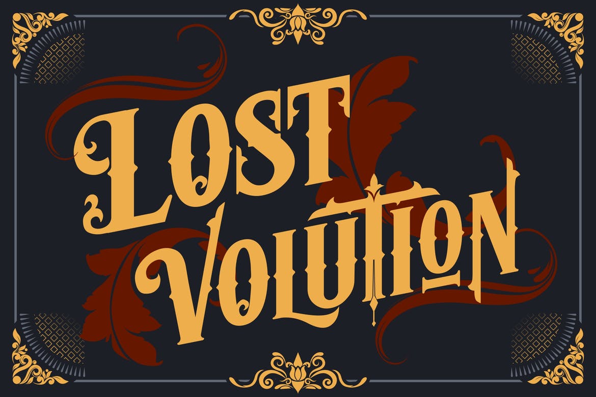Lost Volution Font preview