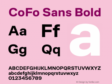 CoFo Sans Font preview