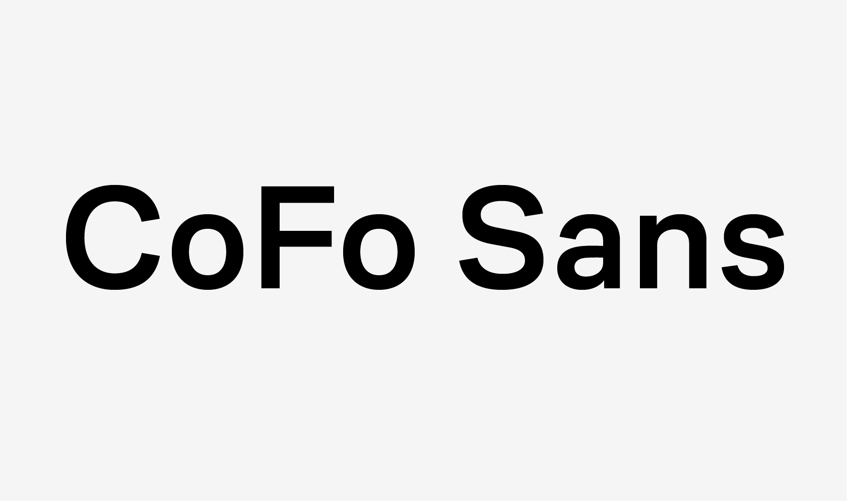 CoFo Sans Regular Font preview