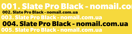 Slate Pro Font preview