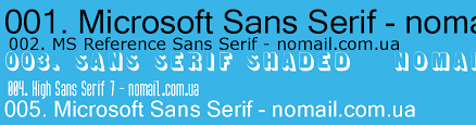 Microsoft Sans Serif Font preview