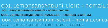Lemon Sans Condensed Unicase Cond Thin Font preview