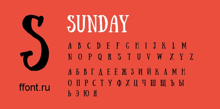 Sunday Font preview