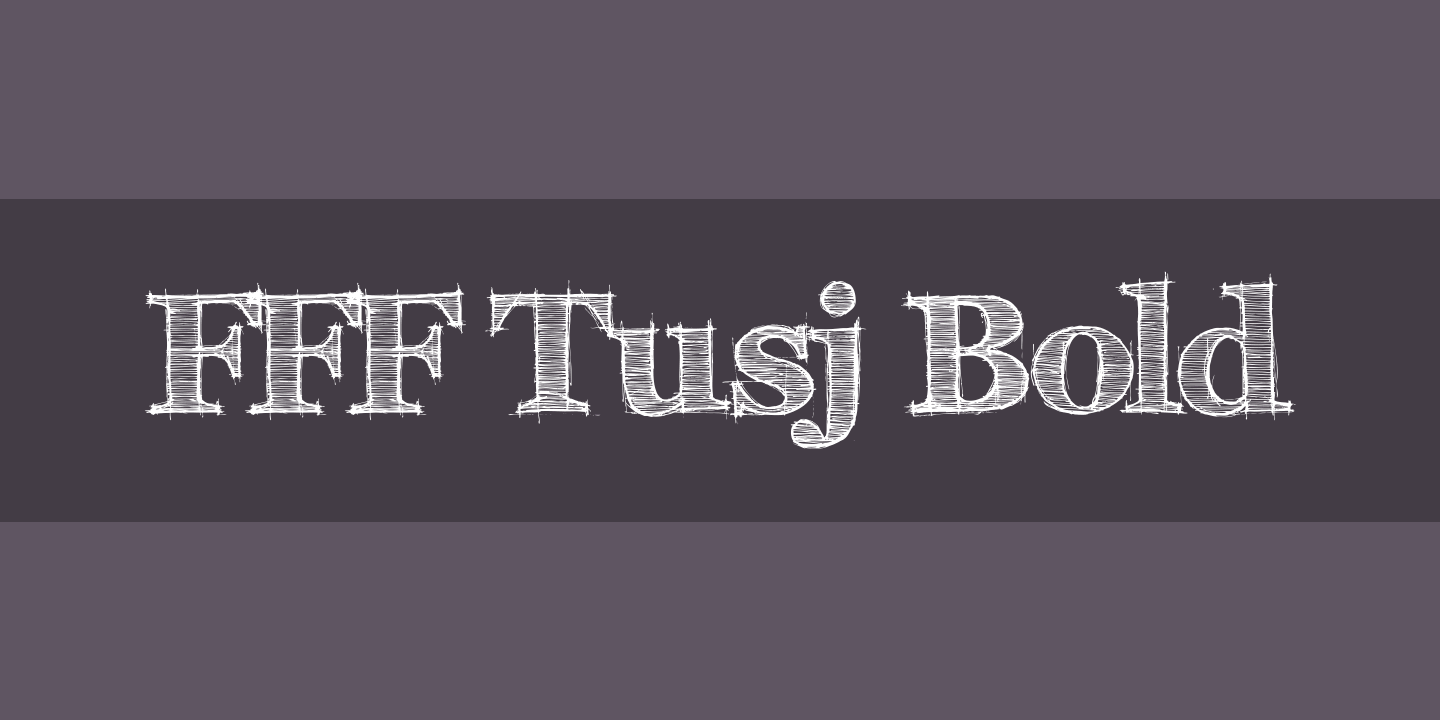 FFF TUSJ Bold Font preview
