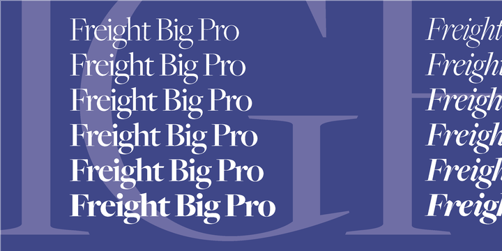 FreightBig Pro Font preview