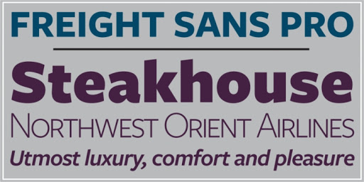 Freight Sans Pro Font preview