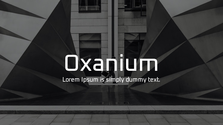 Oxanium Font preview