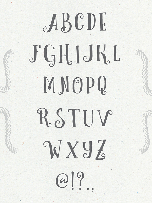 Curely Regular Font preview