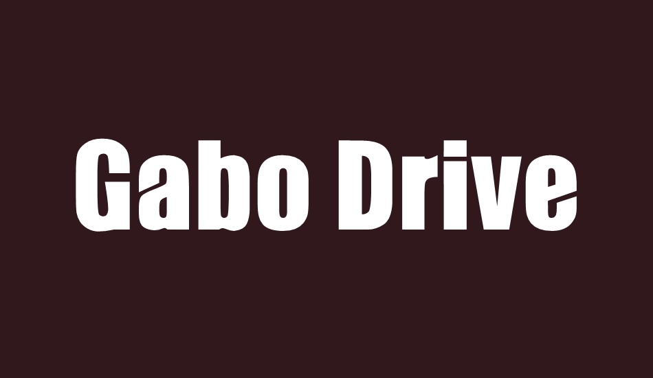 Gabo Drive Condensed Bold Font preview