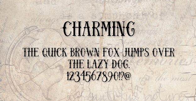 Charming Font preview