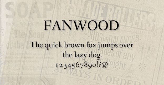 Fanwood Font preview