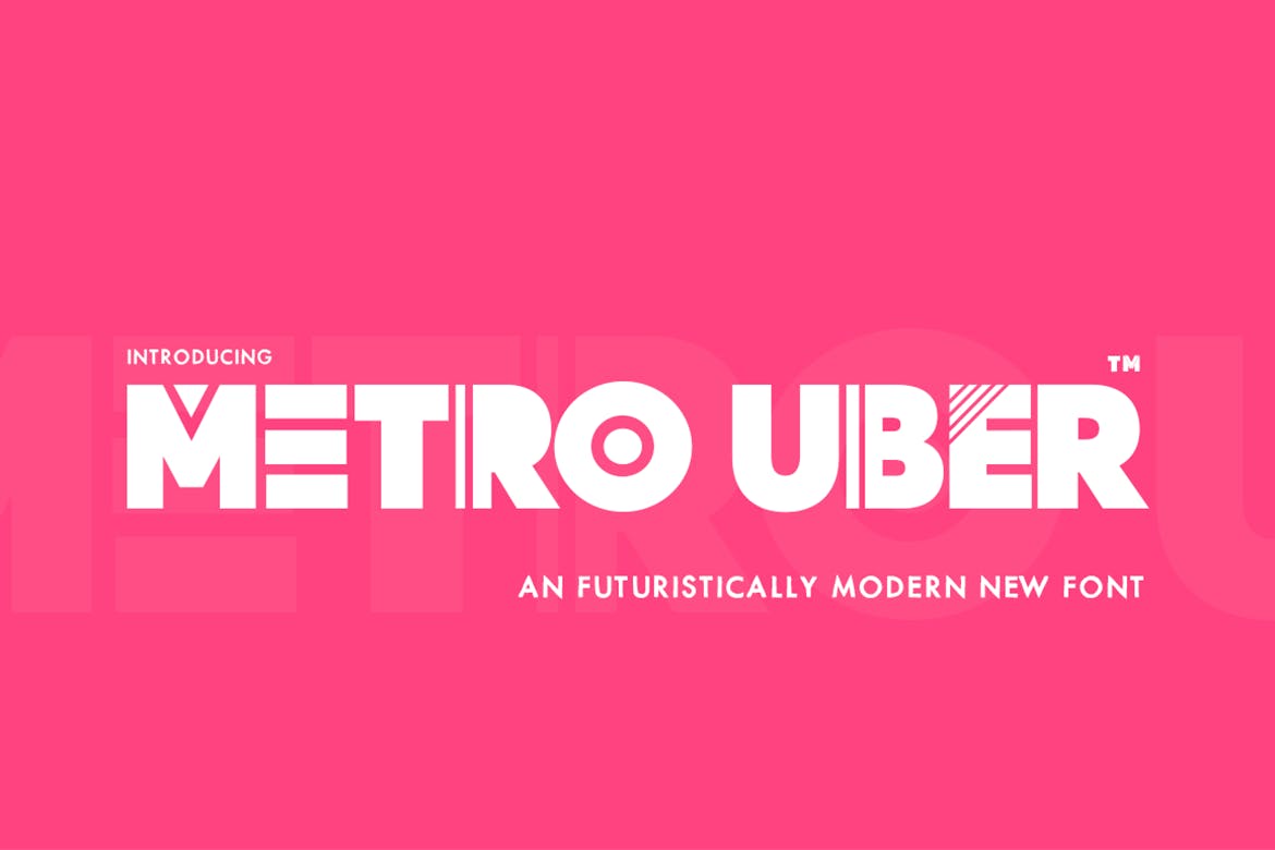 Metro Uber Font preview