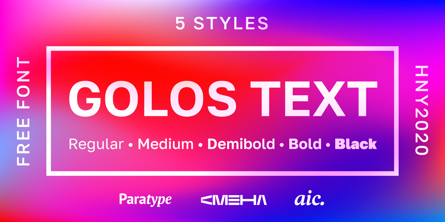 Golos Text Bold Font preview