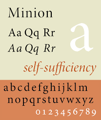 Minion Pro Regular Font preview
