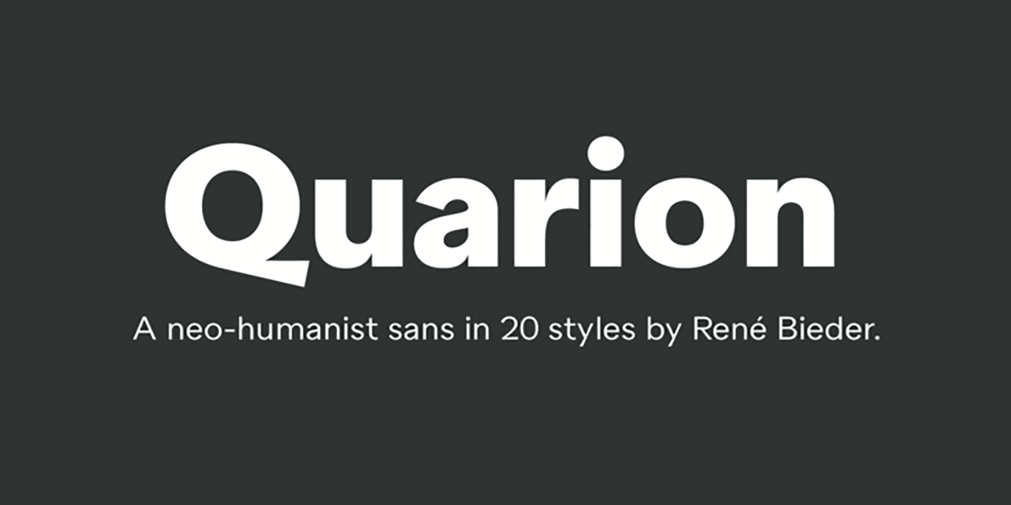 Quarion Font preview
