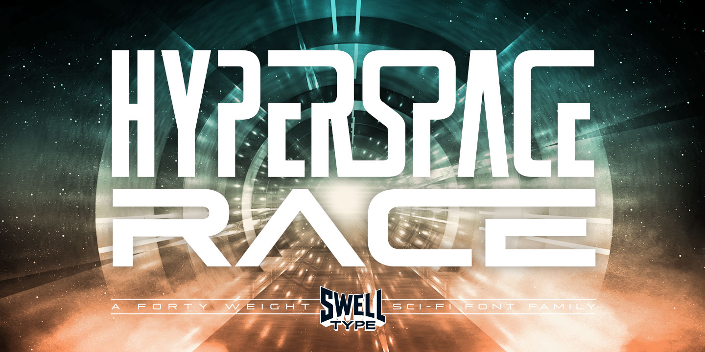 Hyperspace Race Font preview