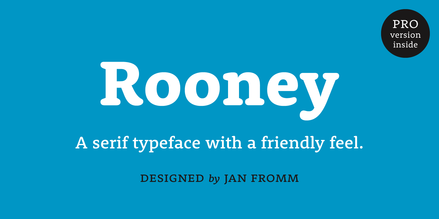 Rooney Pro Font preview