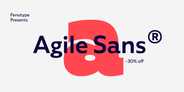 Agile Sans Font preview