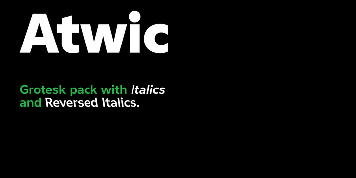 Atwic Font preview