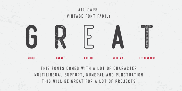 Beatster Letterpress Font preview